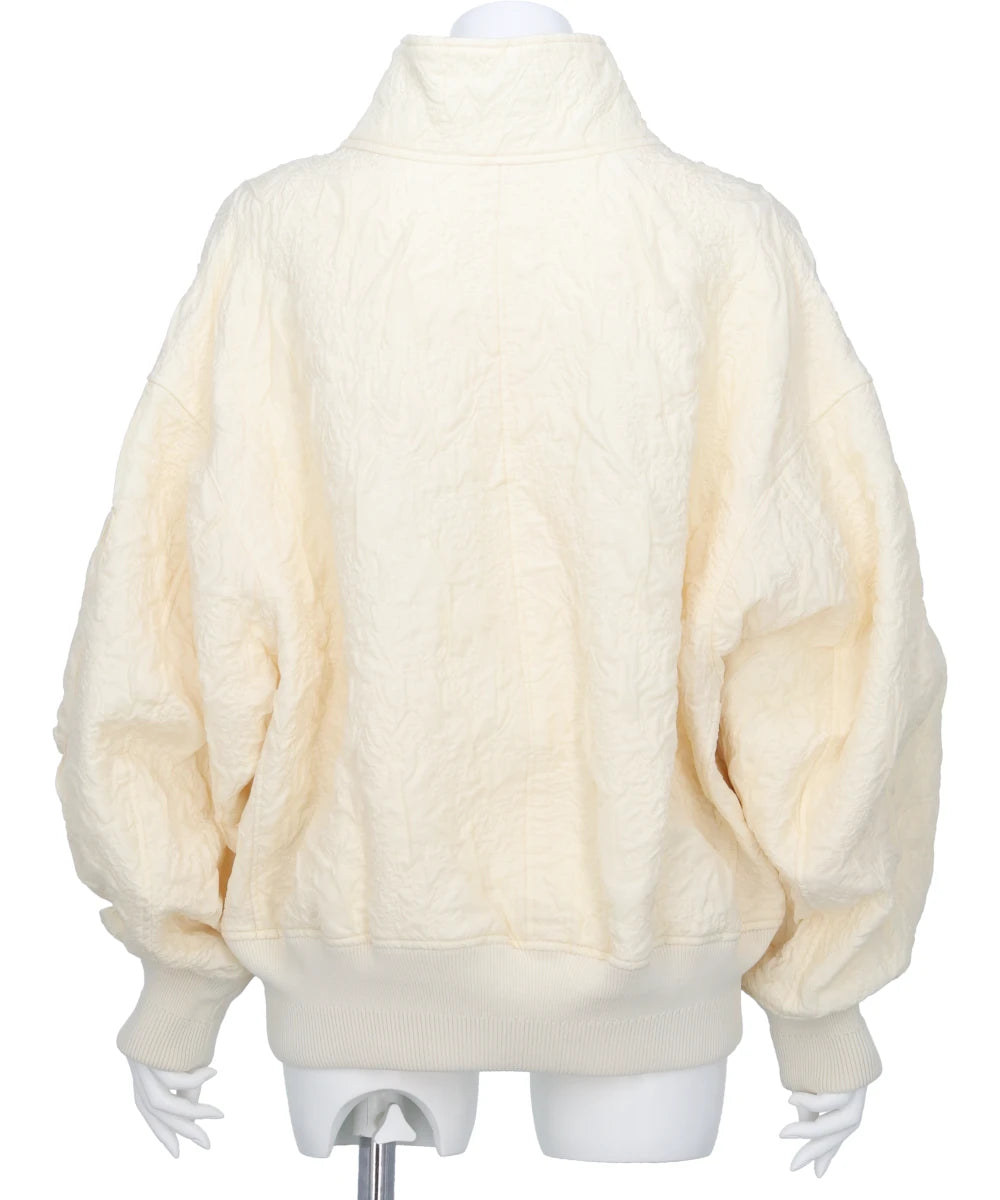 FLORAL JACQUARD TRIPLE CLOTH JACKET