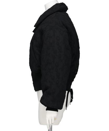 FLORAL JACQUARD BOMBER JACKET