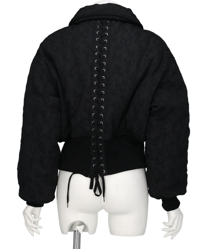 FLORAL JACQUARD BOMBER JACKET