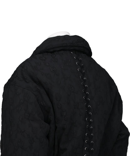 FLORAL JACQUARD BOMBER JACKET