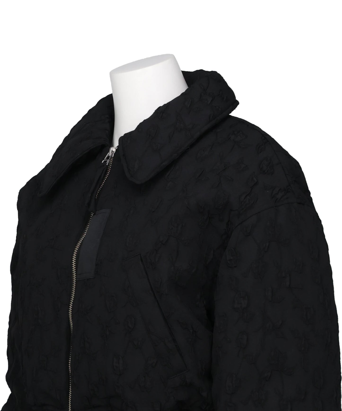 FLORAL JACQUARD BOMBER JACKET