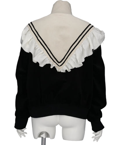 FRILL CORDUROY TRACK JACKET