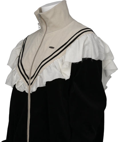 FRILL CORDUROY TRACK JACKET