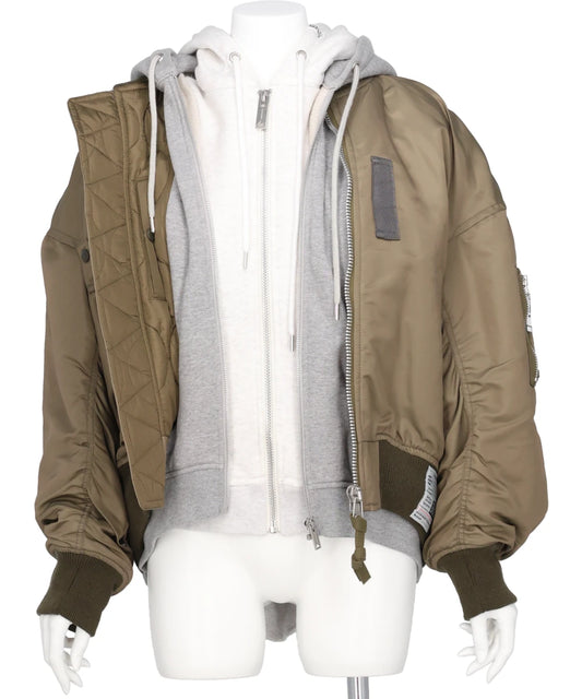TRIPLE LAYERED BOMBER JACKET
