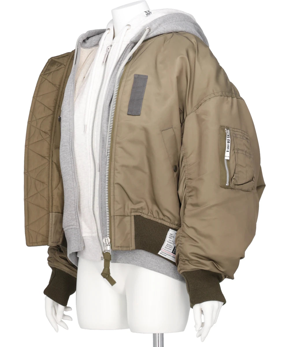 TRIPLE LAYERED BOMBER JACKET