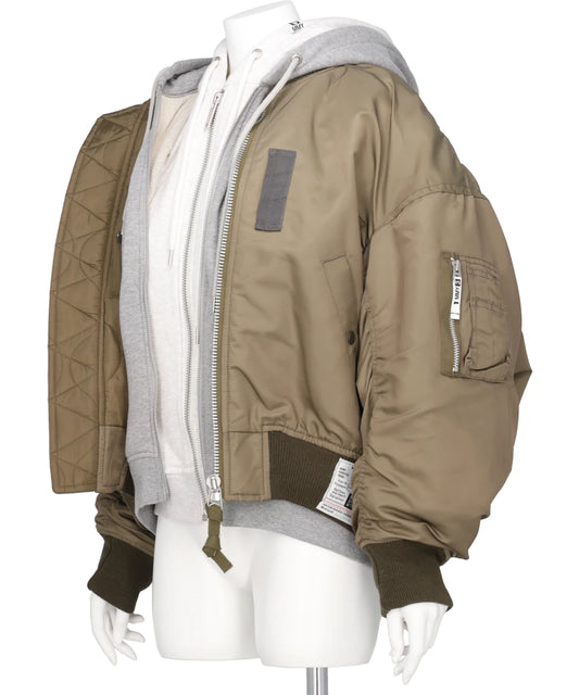 TRIPLE LAYERED BOMBER JACKET