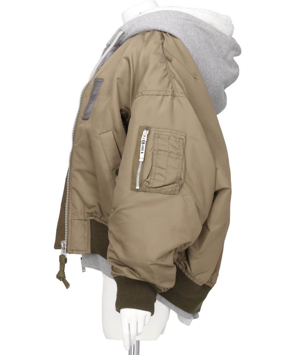 TRIPLE LAYERED BOMBER JACKET