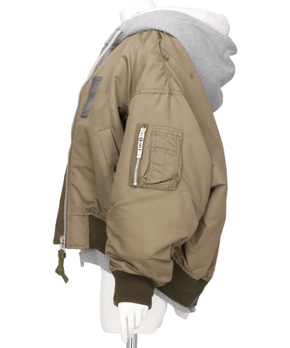 TRIPLE LAYERED BOMBER JACKET