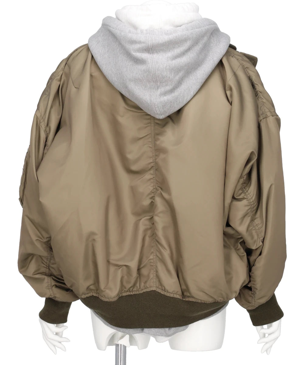 TRIPLE LAYERED BOMBER JACKET