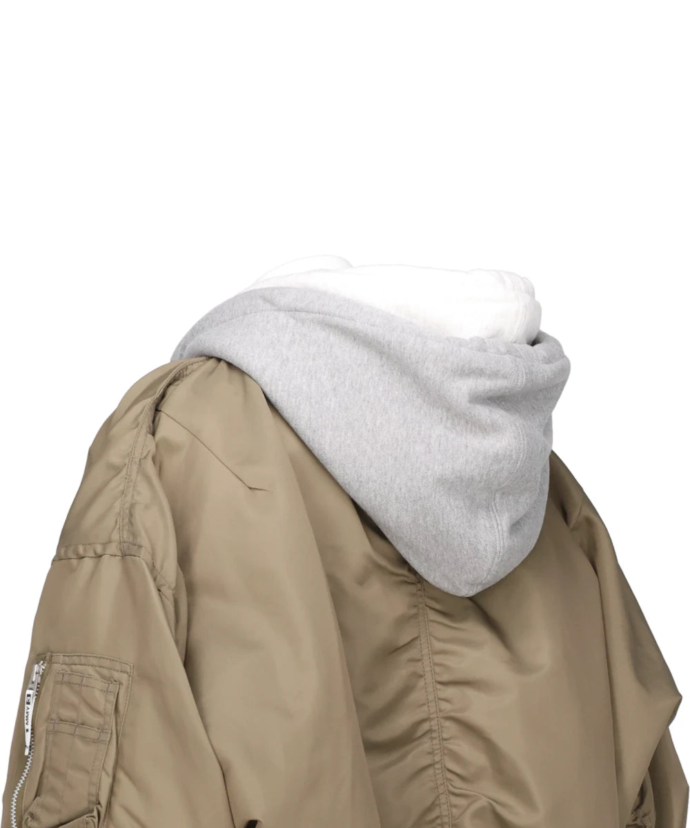 TRIPLE LAYERED BOMBER JACKET