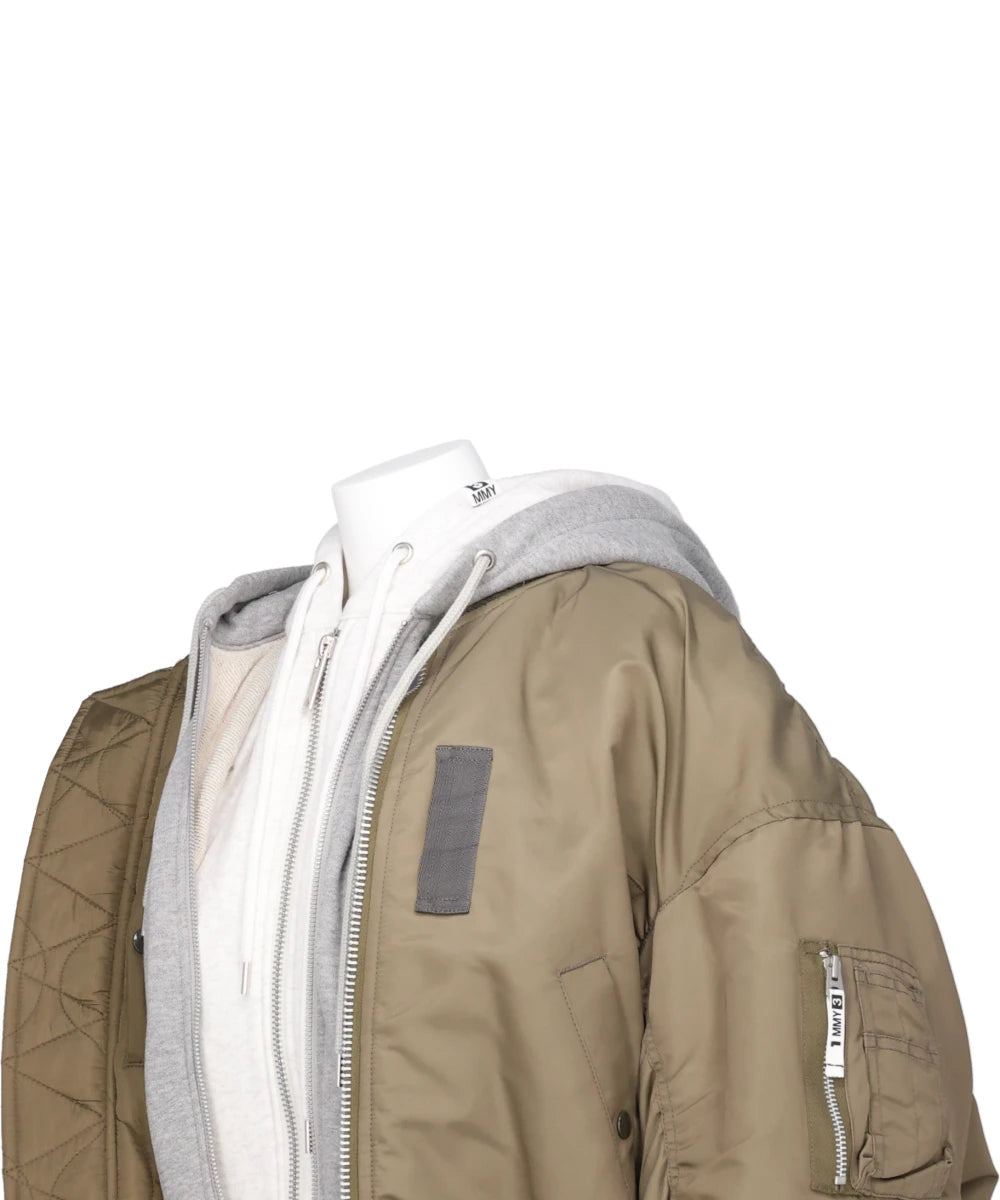 TRIPLE LAYERED BOMBER JACKET