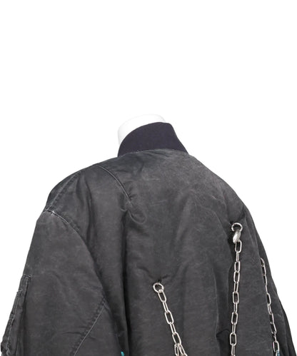 KEY CHAIN DECORATED BOMBER JACKET