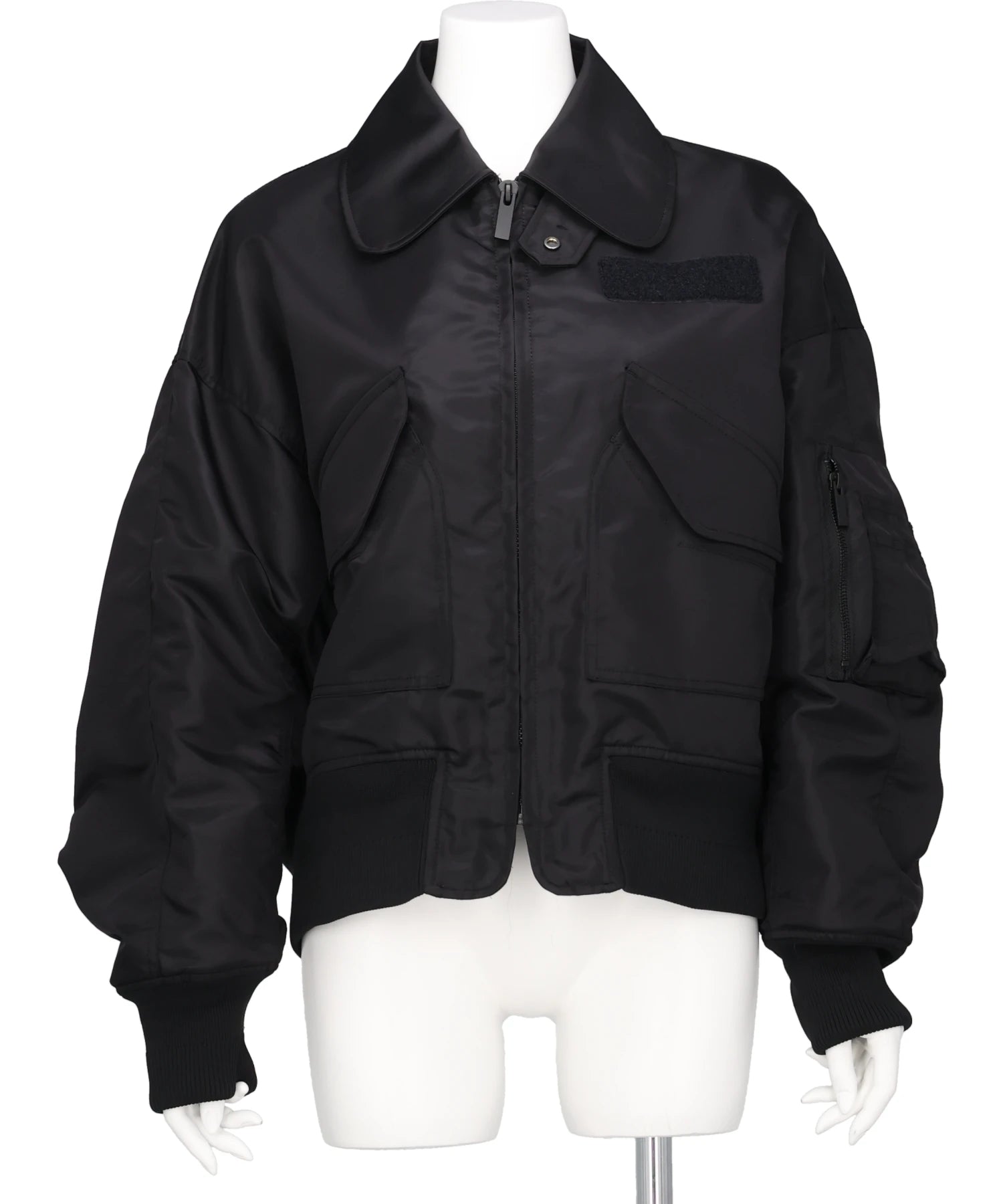 Mame Kurogouchi(マメクロゴウチ) 2026SS NYLON TWILL 3D EMBROIDERY FLIGHT JACKET MM26SS-JK054