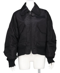 Mame Kurogouchi(マメクロゴウチ) 2026SS NYLON TWILL 3D EMBROIDERY FLIGHT JACKET MM26SS-JK054