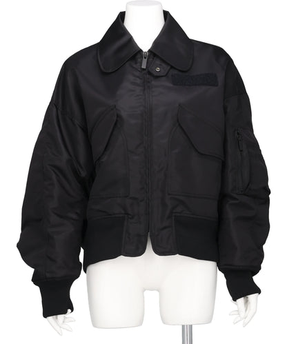 Mame Kurogouchi(マメクロゴウチ) 2026SS NYLON TWILL 3D EMBROIDERY FLIGHT JACKET MM26SS-JK054
