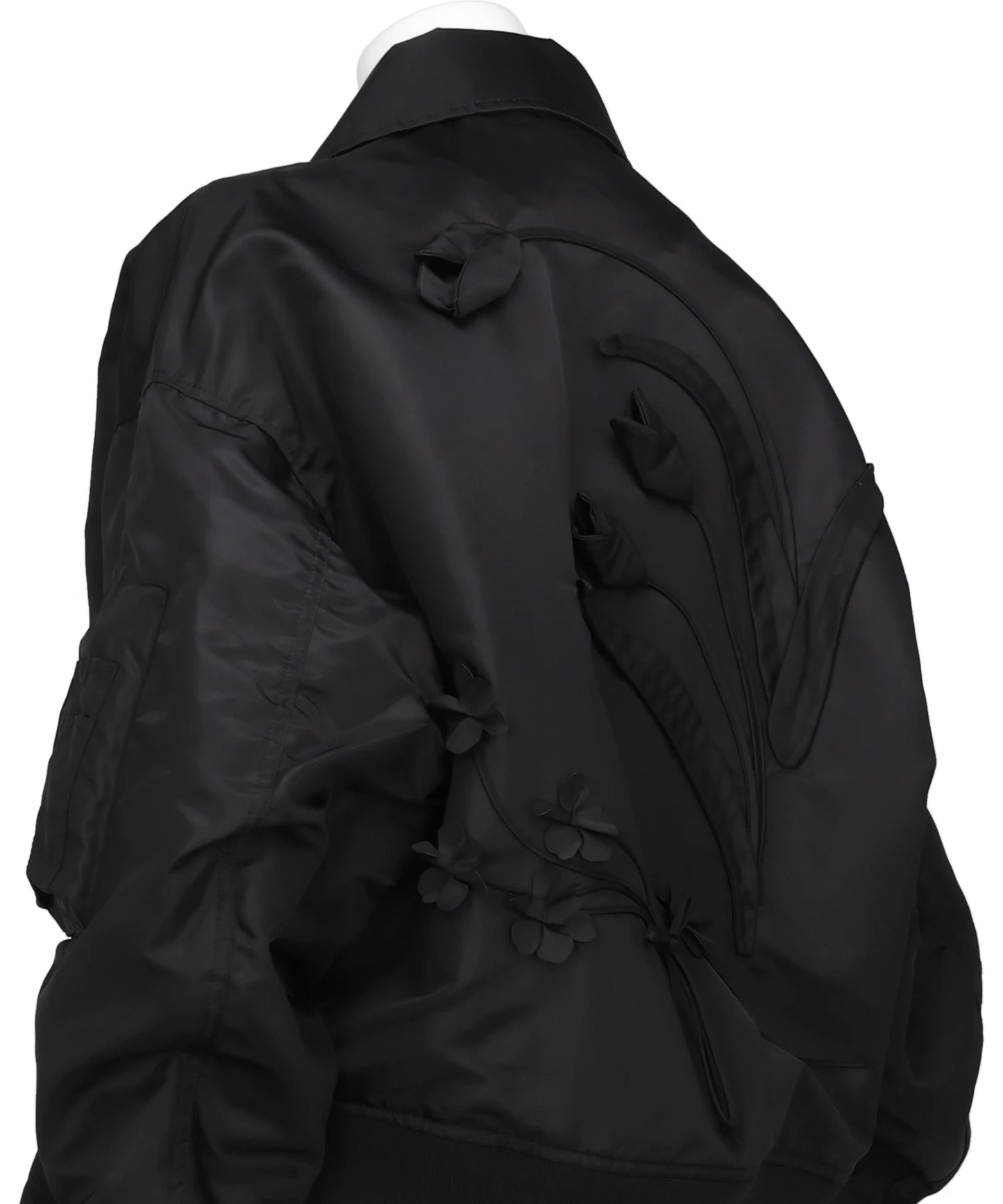 NYLON TWILL 3D EMBROIDERY FLIGHT JACKET