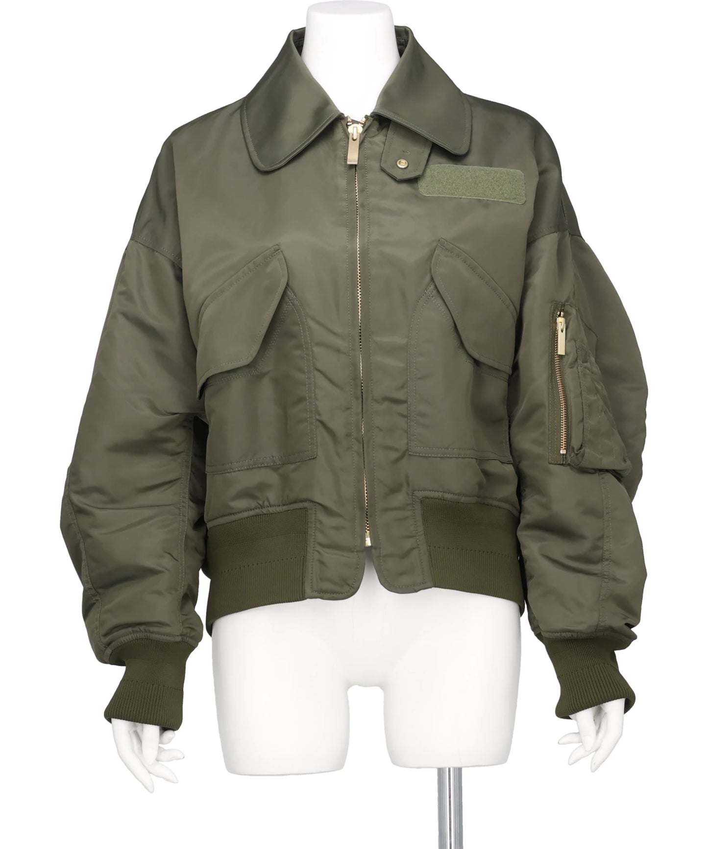 NYLON TWILL 3D EMBROIDERY FLIGHT JACKET