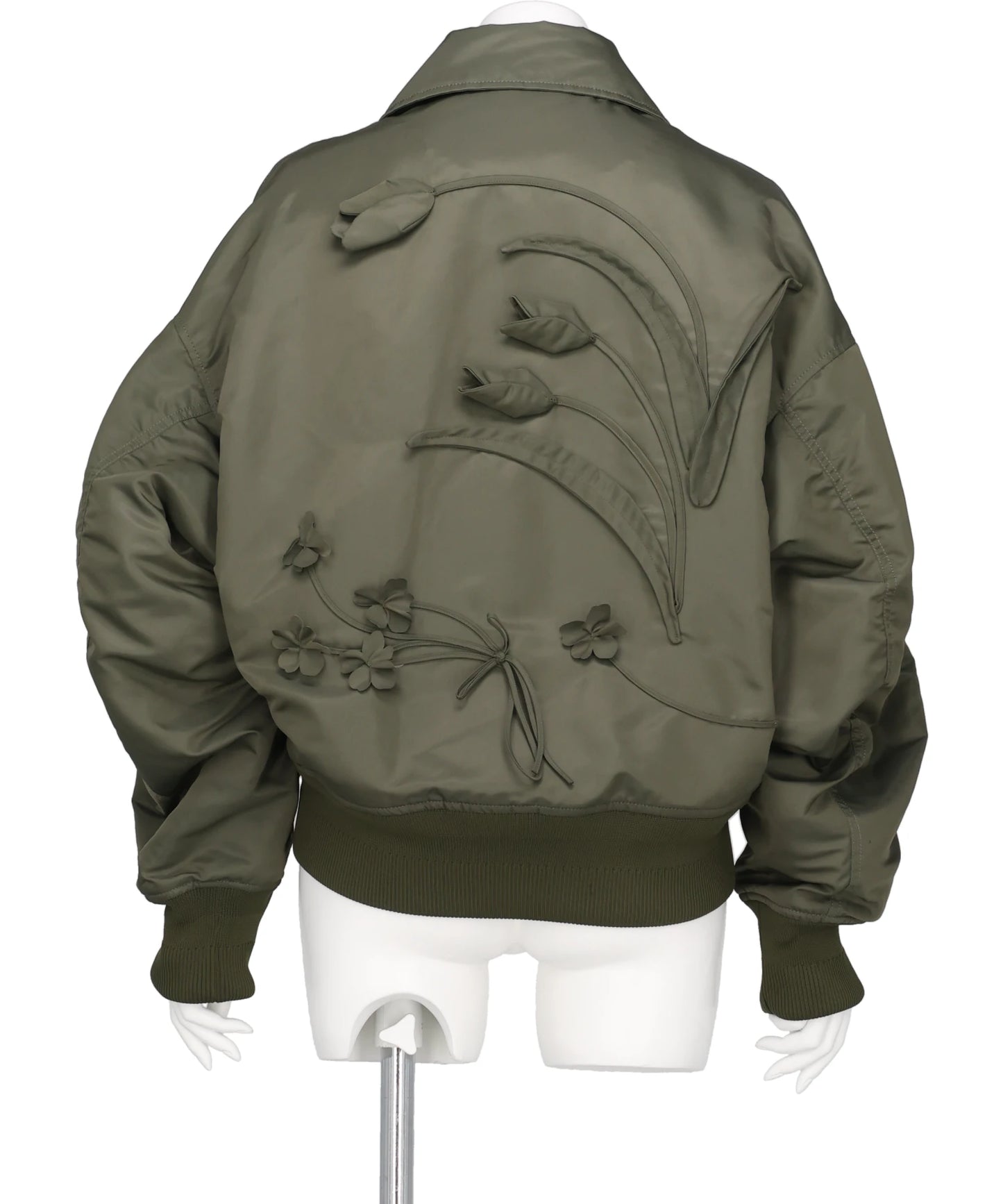 NYLON TWILL 3D EMBROIDERY FLIGHT JACKET