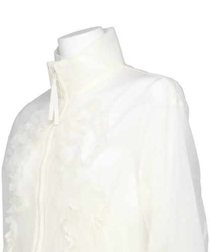 RIBBON TULLE EMBROIDERY WIND BREAKER