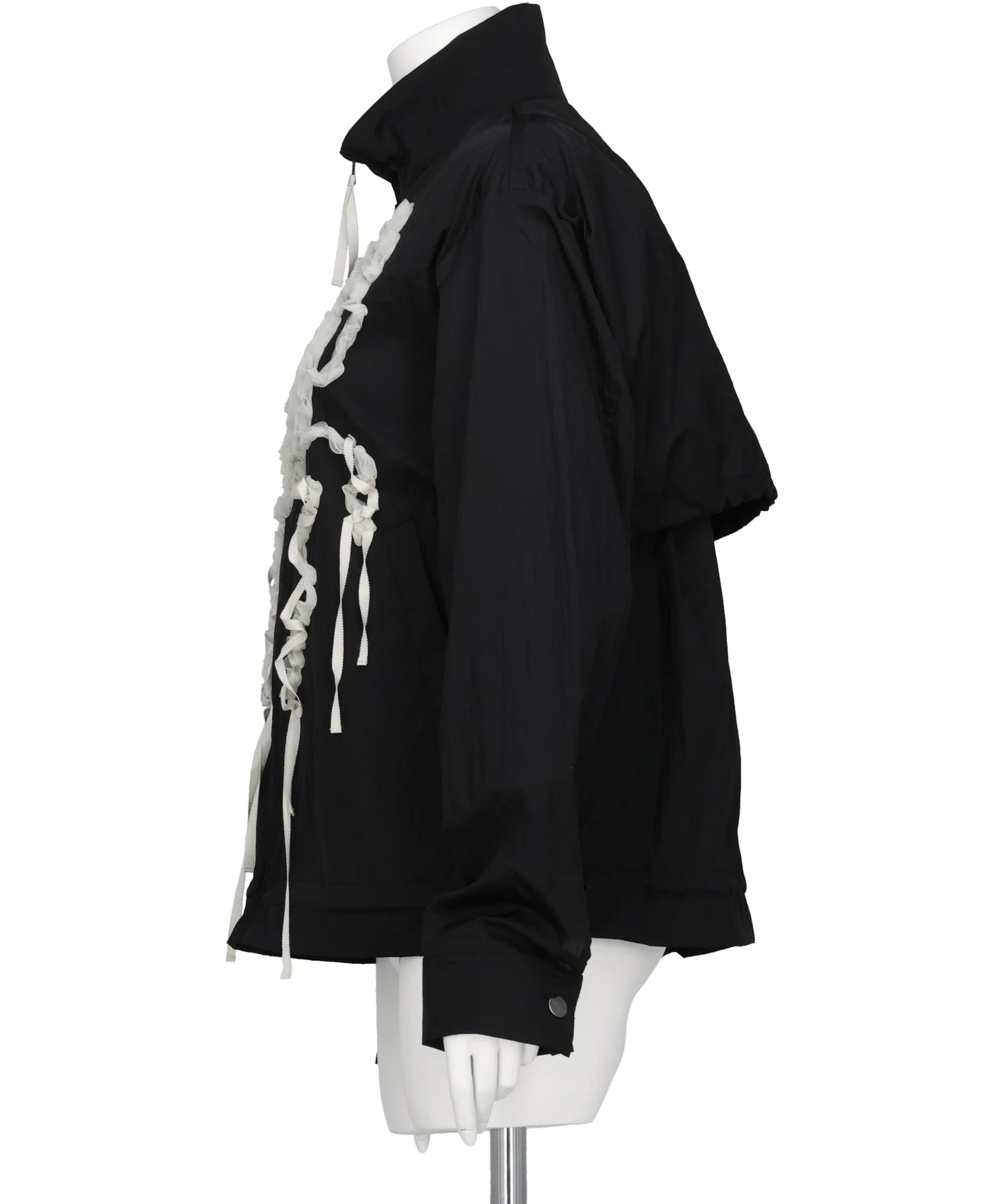 RIBBON TULLE EMBROIDERY WIND BREAKER