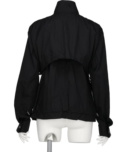 RIBBON TULLE EMBROIDERY WIND BREAKER