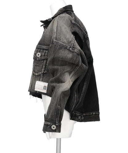 W SLEEVE DENIM BLOUSON