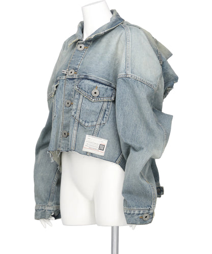 W SLEEVE DENIM BLOUSON