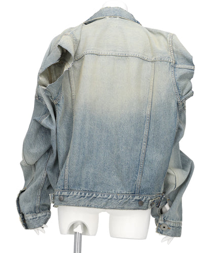 W SLEEVE DENIM BLOUSON
