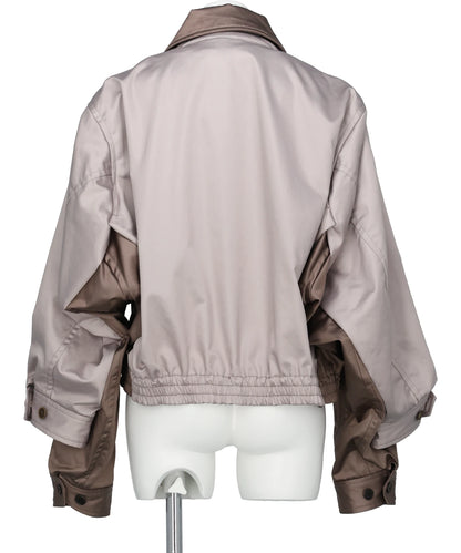 DOUBLE SLEEVE ZIP-UP JACKET