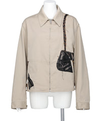 TROMPE L'OEIL EMBROIDERY DRIZZLER JACKET
