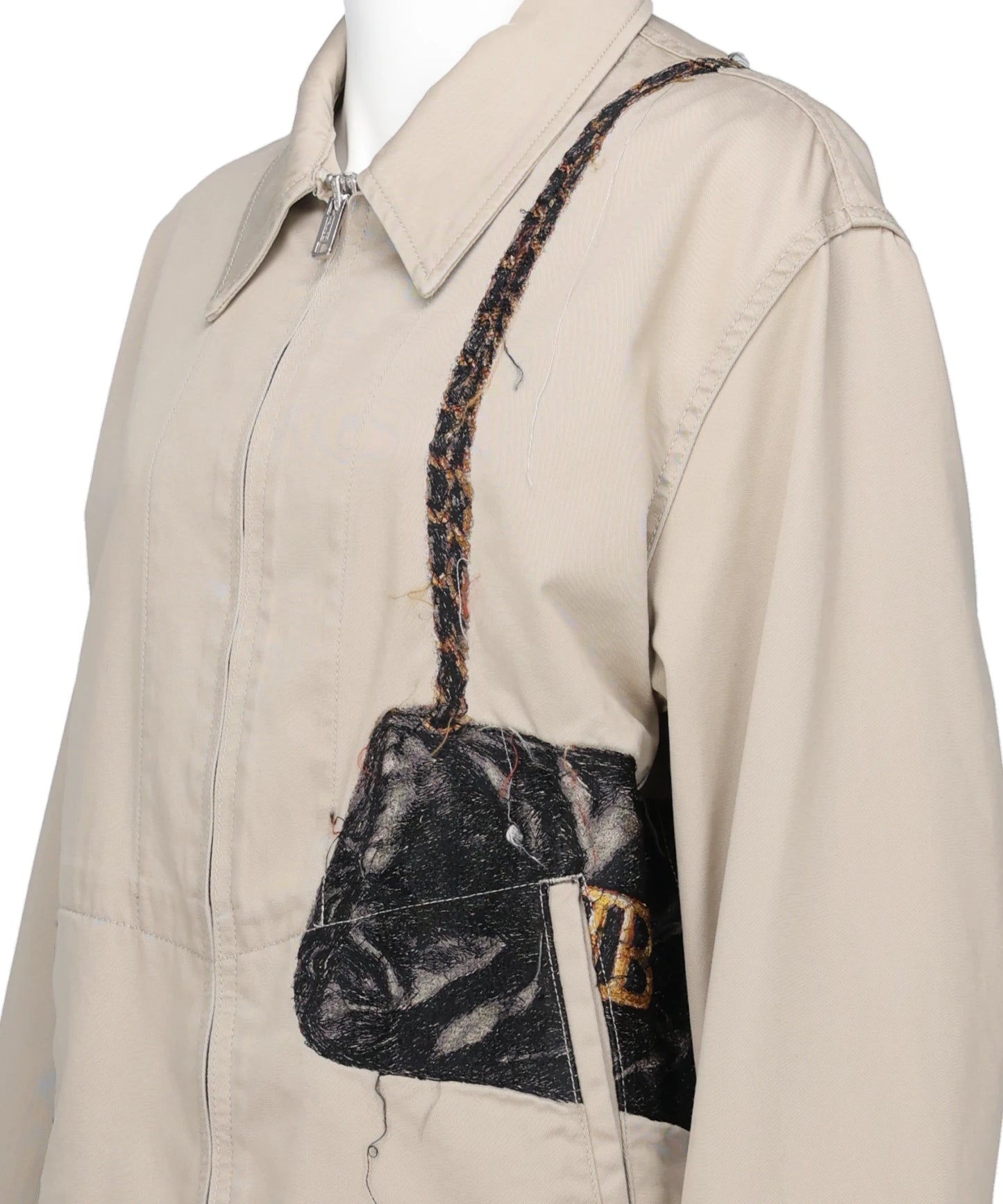 TROMPE L'OEIL EMBROIDERY DRIZZLER JACKET