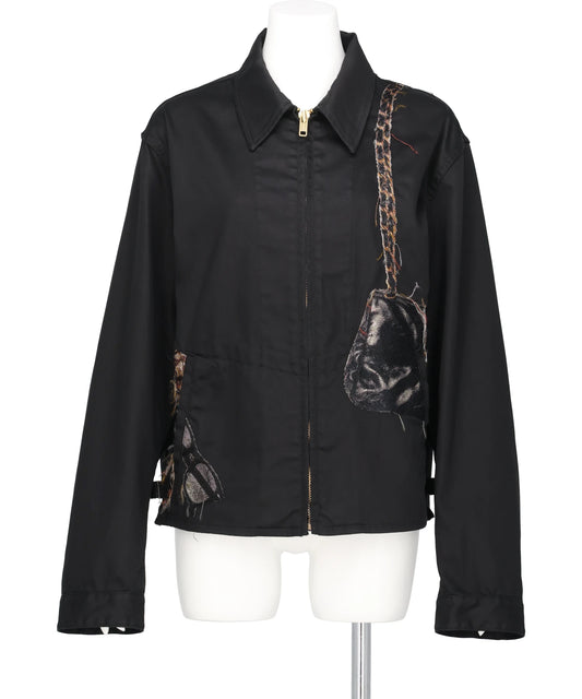 TROMPE L'OEIL EMBROIDERY DRIZZLER JACKET