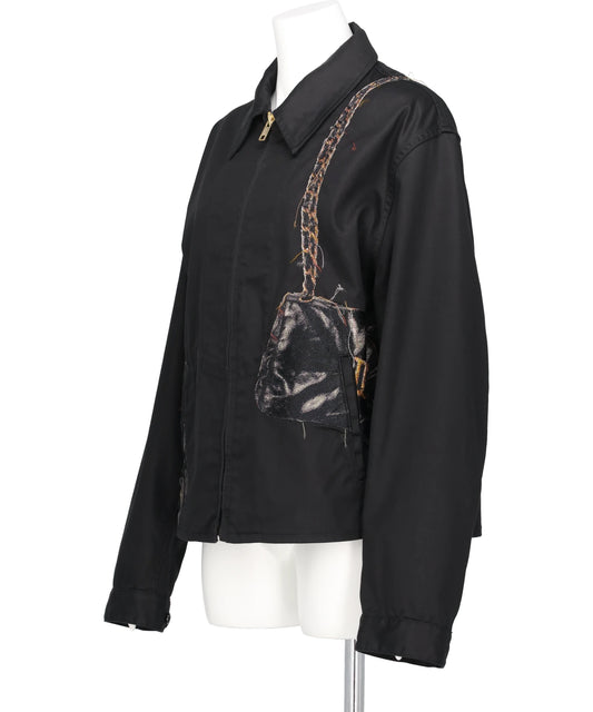 TROMPE L'OEIL EMBROIDERY DRIZZLER JACKET