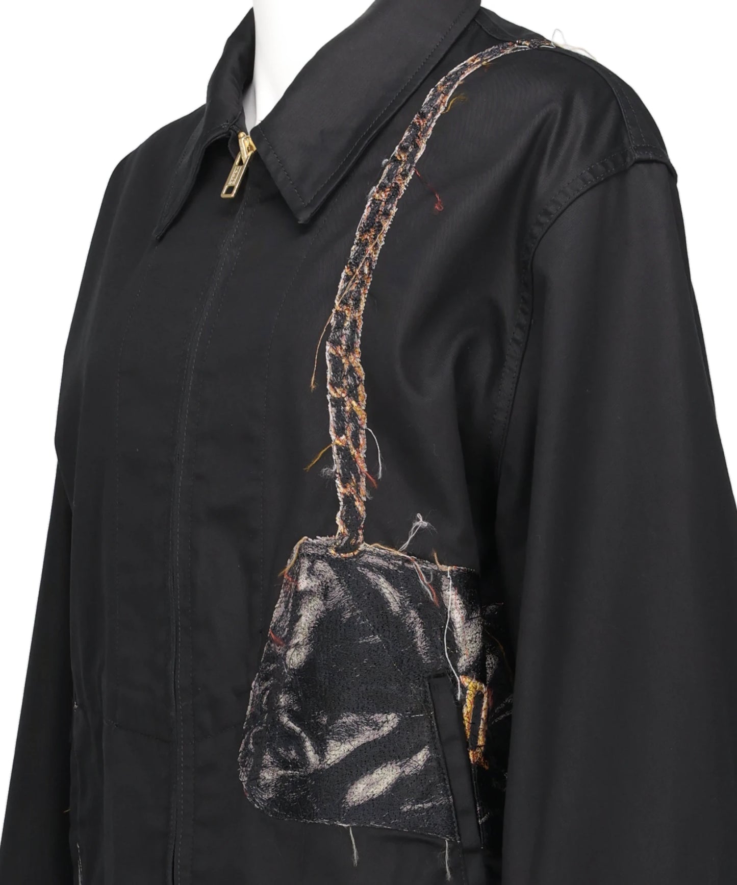 TROMPE L'OEIL EMBROIDERY DRIZZLER JACKET