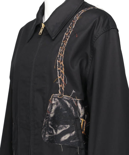 TROMPE L'OEIL EMBROIDERY DRIZZLER JACKET