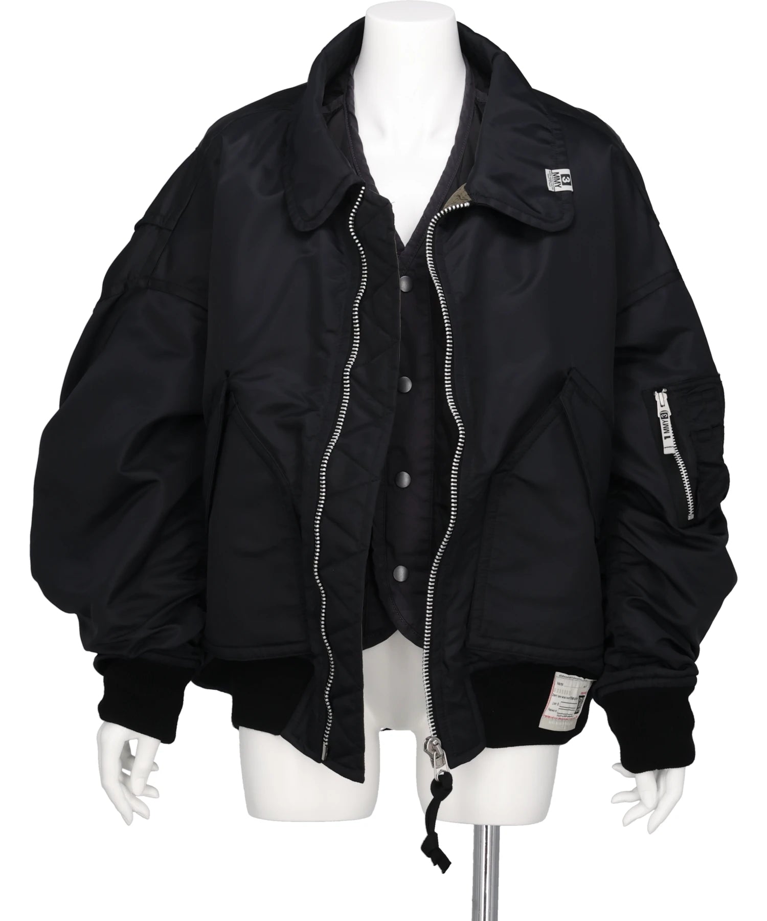 Maison MIHARA YASUHIRO(メゾンミハラヤスヒロ) 2026AW LAYERED BOMBER JACKET　B17BL061