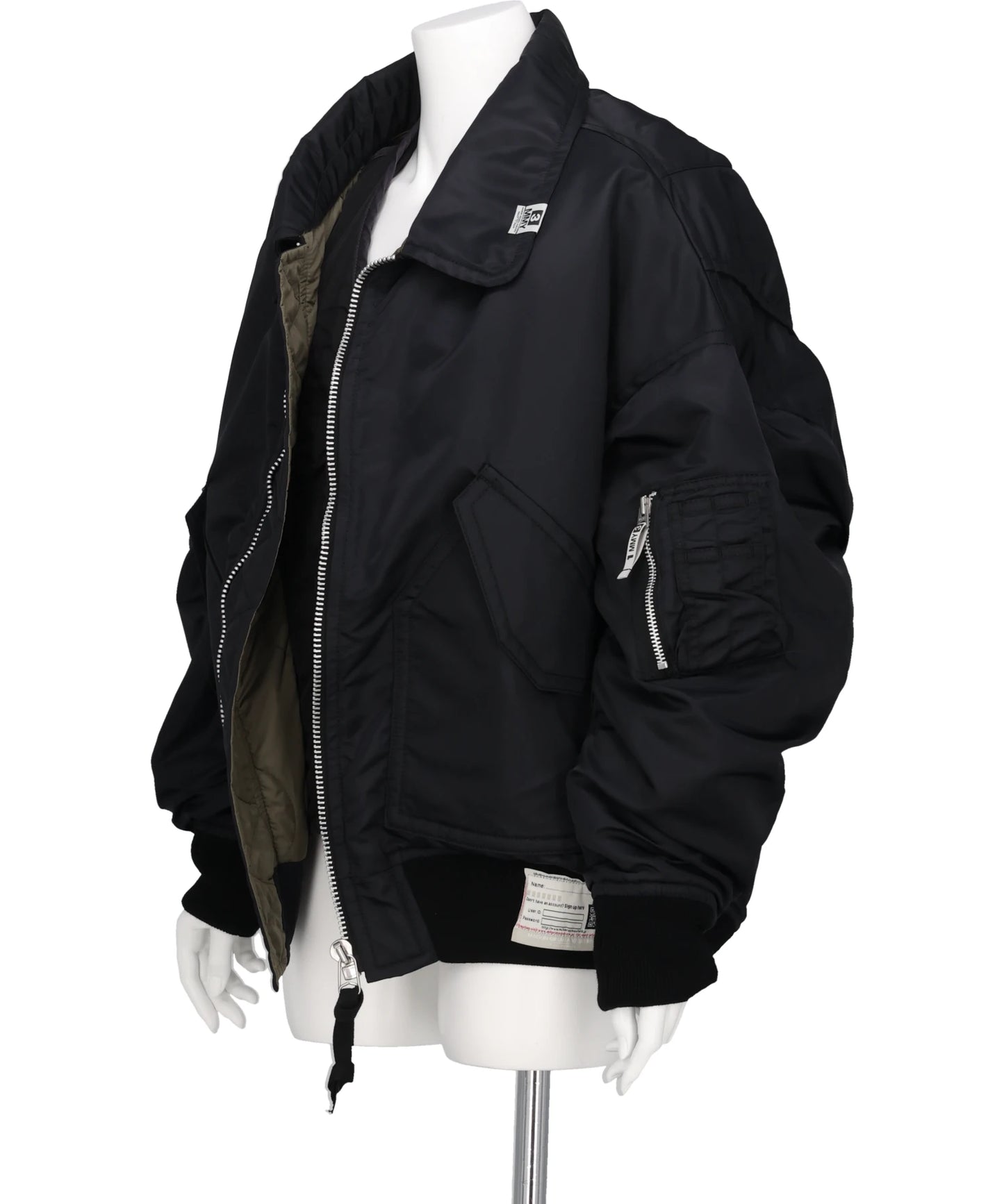 LAYERED BOMBER JACKET