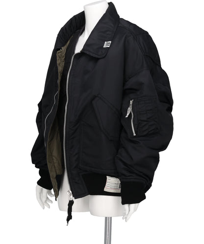 LAYERED BOMBER JACKET