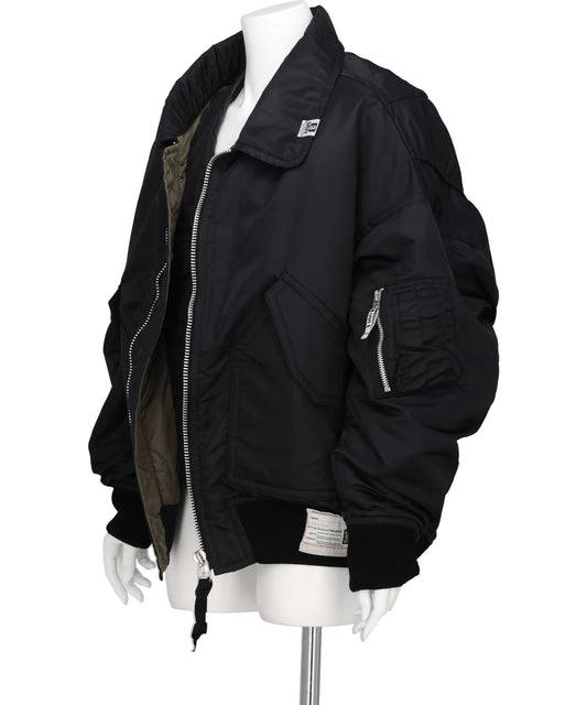 LAYERED BOMBER JACKET
