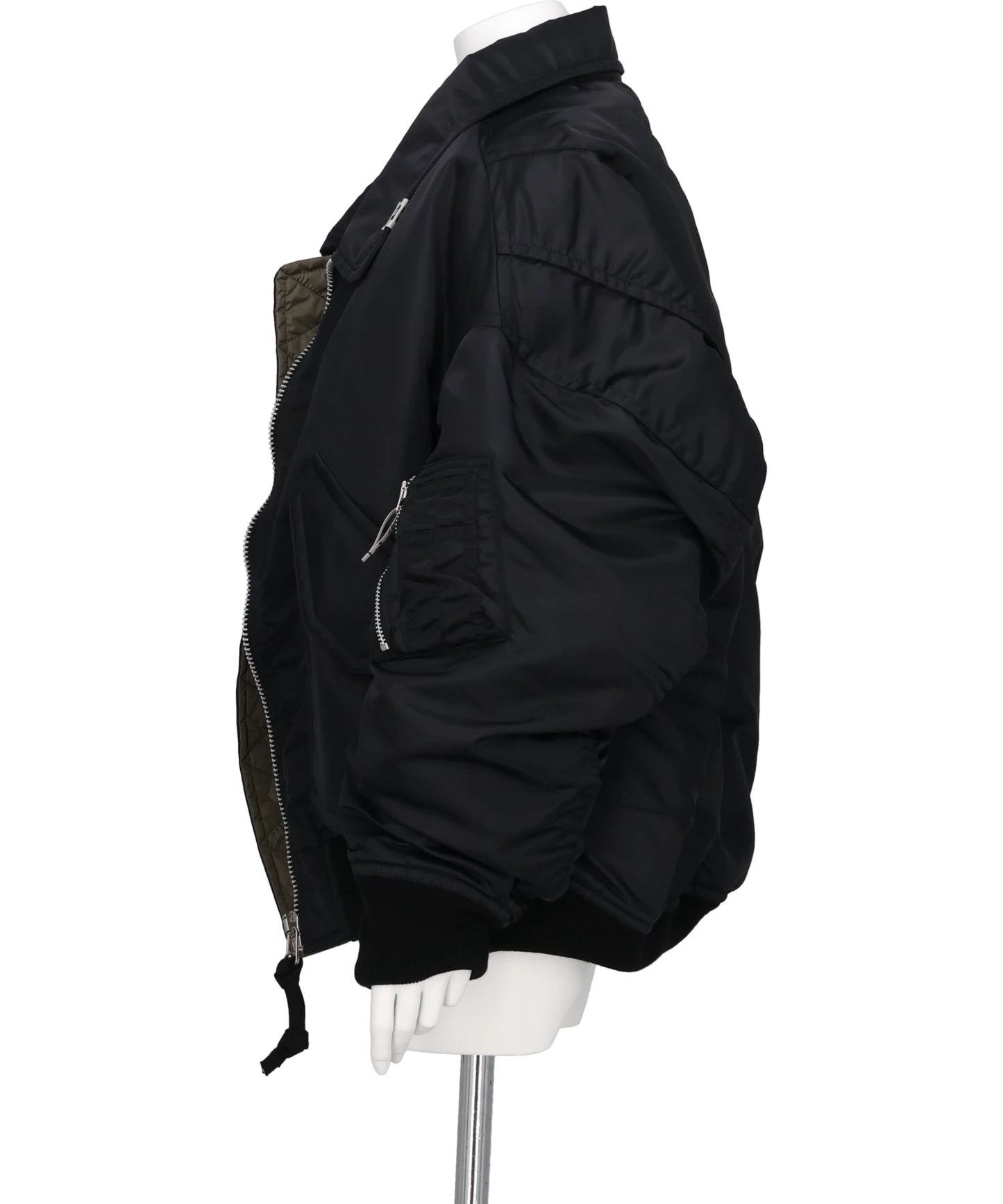 LAYERED BOMBER JACKET