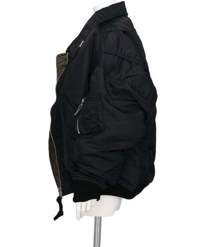 LAYERED BOMBER JACKET