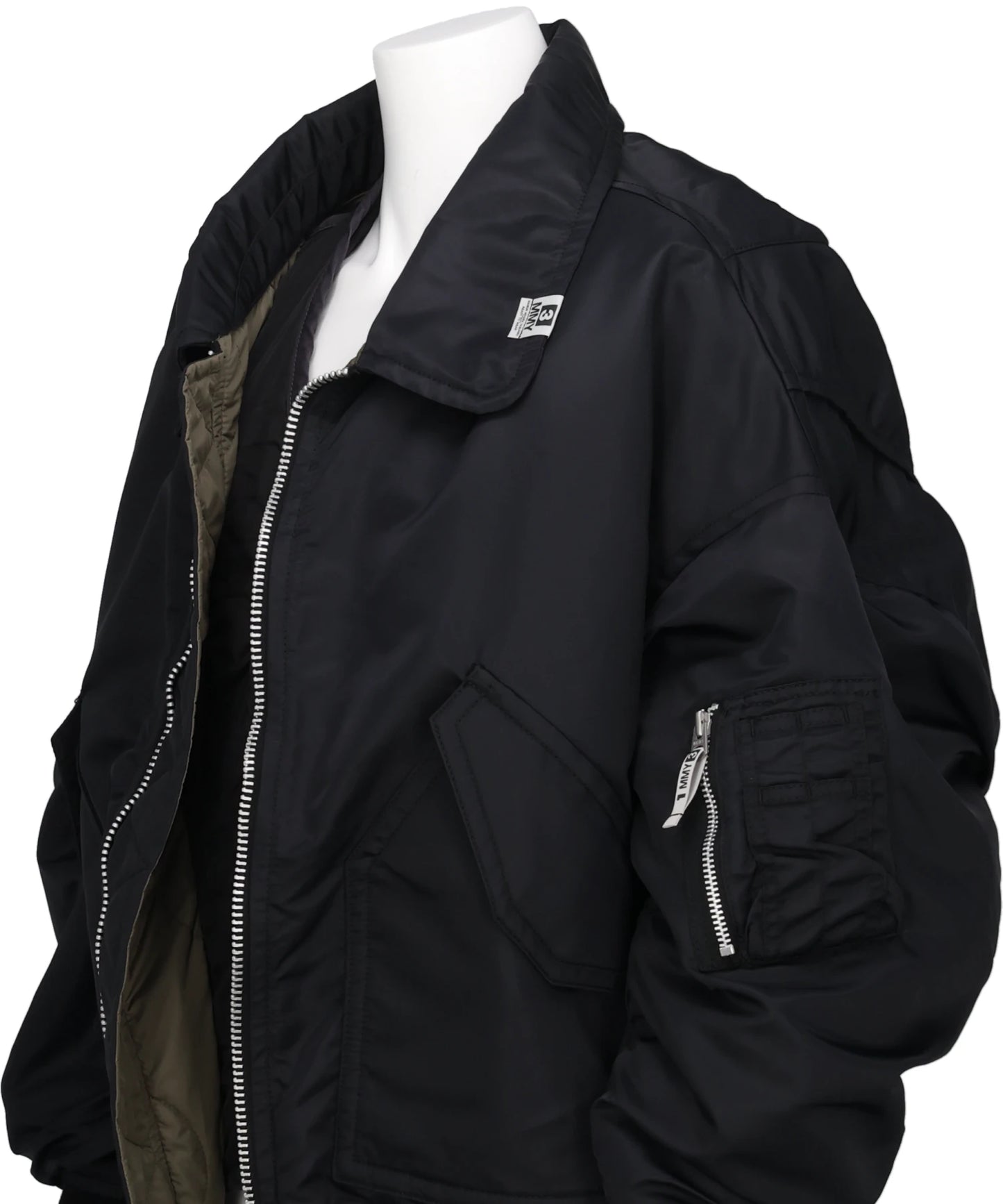 LAYERED BOMBER JACKET