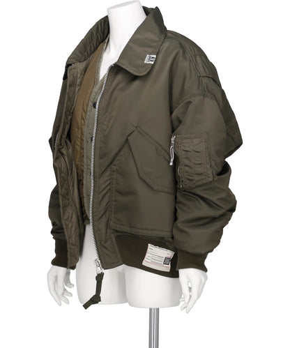 LAYERED BOMBER JACKET