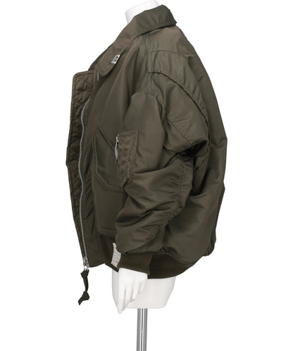 LAYERED BOMBER JACKET