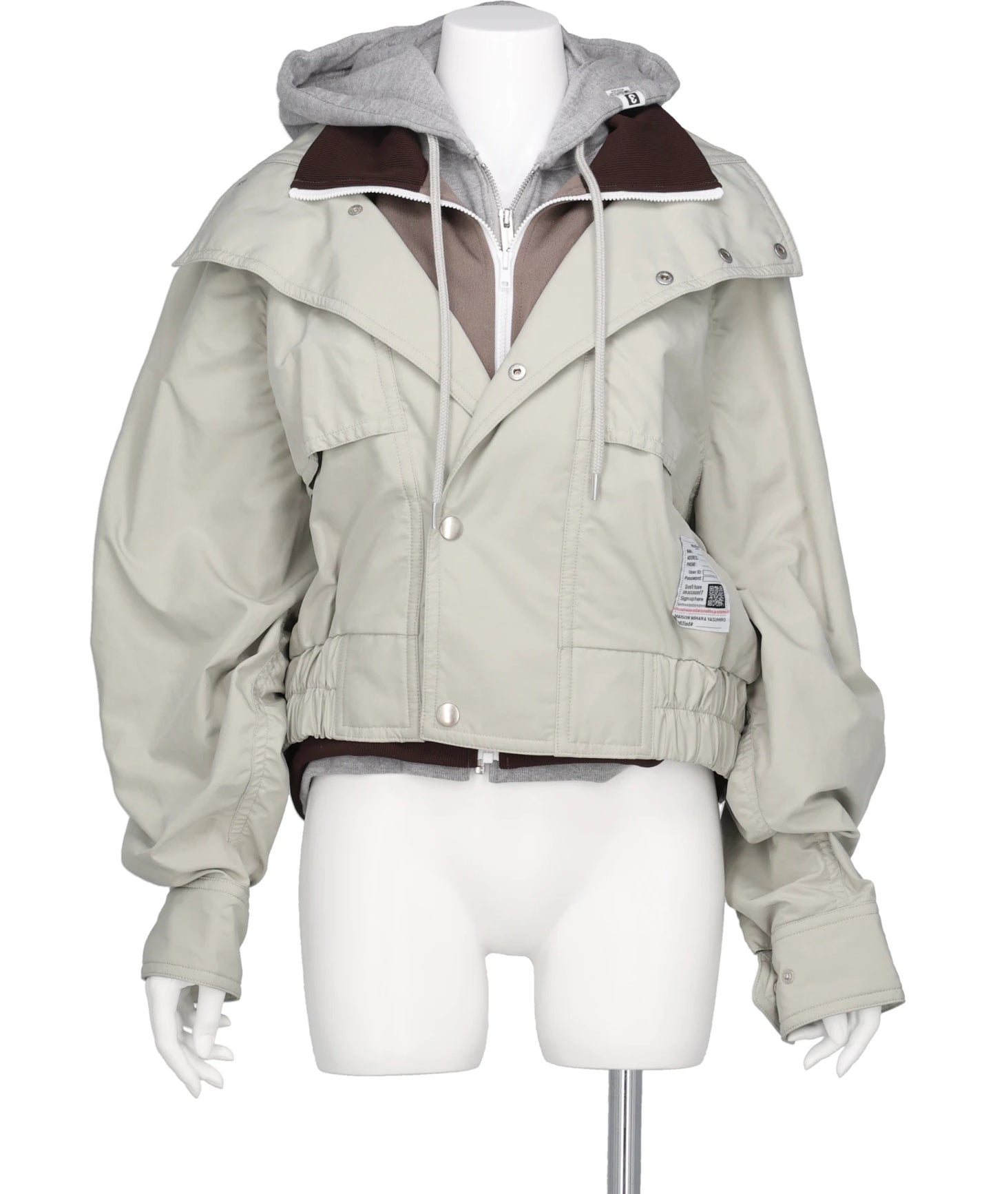 Maison MIHARA YASUHIRO(メゾンミハラヤスヒロ) 2026AW THREE LAYERED BOMBER JACKET K17BL331