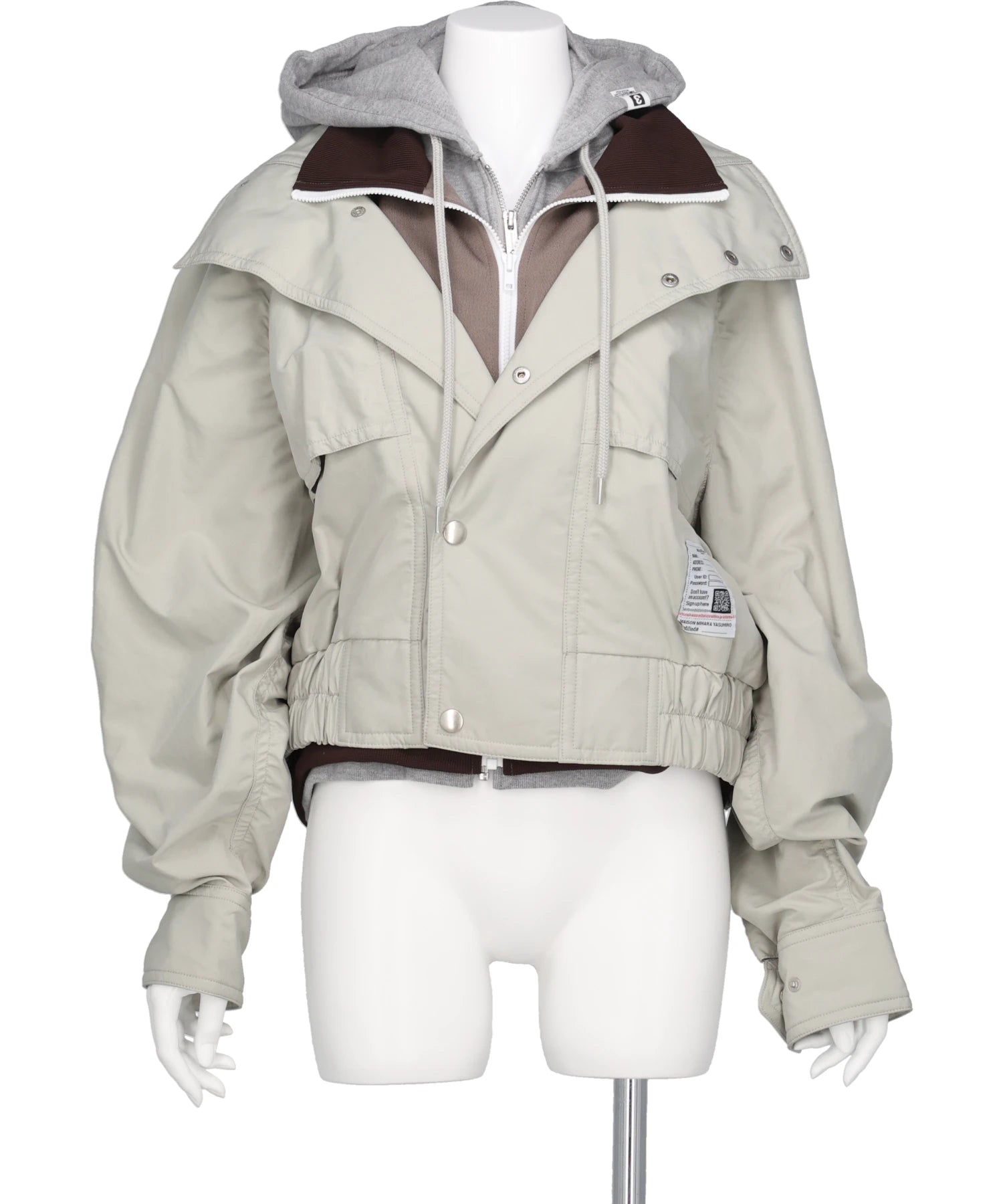 Maison MIHARA YASUHIRO(メゾンミハラヤスヒロ) 2026AW THREE LAYERED BOMBER JACKET K17BL331