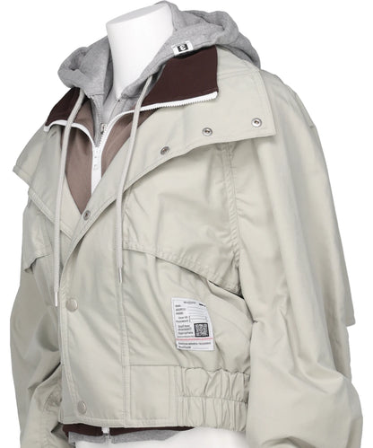 THREE LAYERED BOMBER JACKET