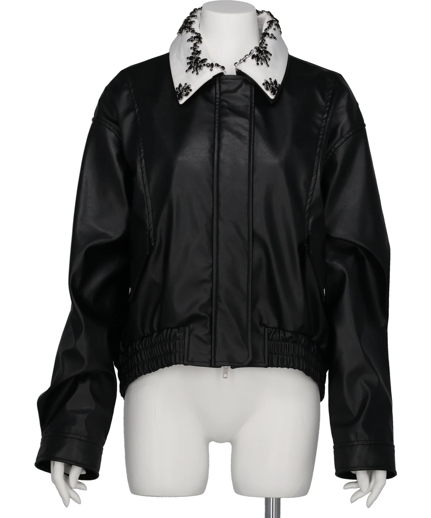 tanakadaisuke(タナカダイスケ) 2026AW CRYSTAL BIJOU COLLAR 2WAY BLOUSON TD-25AW-JK01-