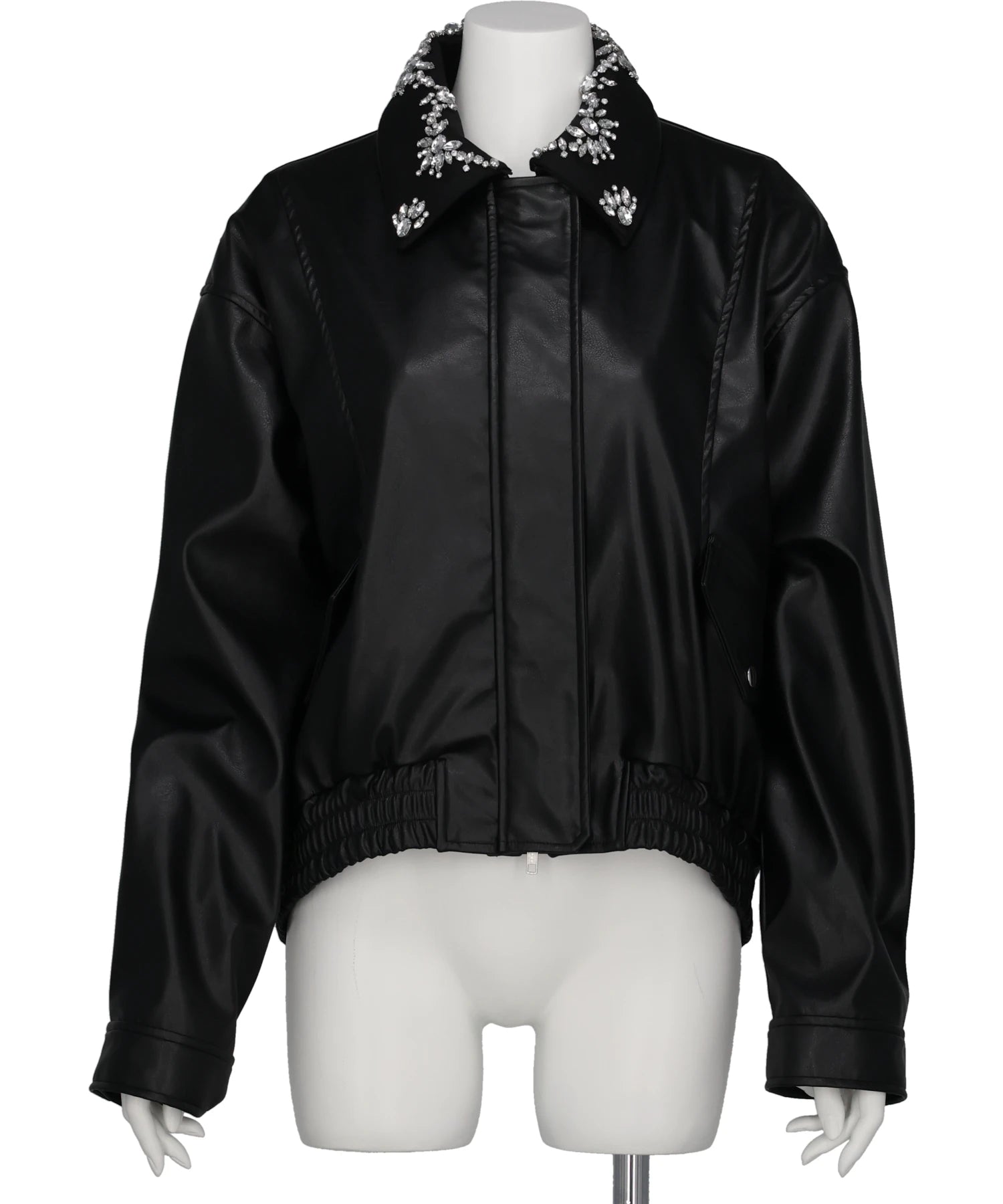 tanakadaisuke(タナカダイスケ) 2026AW CRYSTAL BIJOU COLLAR 2WAY BLOUSON TD-25AW-JK01