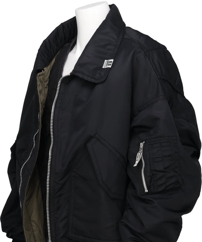 LAYERED BOMBER JACKET